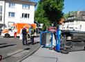 Umgestürztes Fahrzeug in Arnsberg - Fahrerin nur leicht verletzt! 