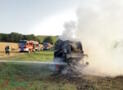 Brand einer Ballenpresse am Kirchloh