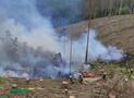 Brand eines Harvesters in Bad Wünnenberg