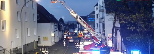 Dachstuhlbrand in der Friedrichstraße