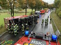 Verkehrsunfall auf der B 7 bei Brilon