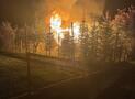 Brand einer Gartenhütte