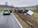LKW-Unfall nahe Westheim: Fahrer verletzt
