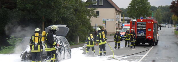 PKW Brand in Marsberg