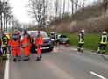 Verkehrsunfall nahe Leitmar – drei Personen verletzt