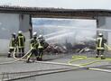 Vollbrand einer Lagerhalle, ohne MiG