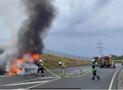 BMW brennt auf Autobahnzubringer bei Bigge völlig aus