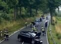  Zwei Schwerverletzte bei Verkehrsunfall zwischen Altenbüren und Olsberg