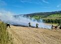 Flächenbrand am Aberg in Grafschaft