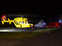 RTH Landung am ehemaligen Krankenhaus Bad Fredeburg – Drohne behindert Start des Hubschraubers