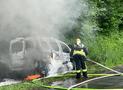 Fahrzeugbrand nach VU