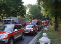 1. Feuerwehrbereitschaft aus dem Regierungsbezirk Arnsberg übt am Institut der Feuerwehr in Münster