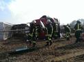 Arnsberger Feuerwehr befreit LKW-Fahrer aus umgestürztem Fahrzeug
