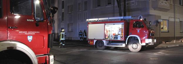 Rauchmelder warnt bei Brandvermutung in Arnsberger Wohnhaus
