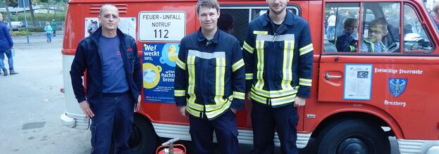 Voßwinkeler Feuerwehr beim Jubiläumsschulfest der Urbanusgrundschule