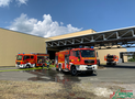 Brand in einem Glühofen in einer Industriehalle