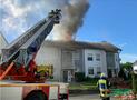 Dachstuhlbrand in der Engelbertstraße in Brilon