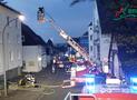 Dachstuhlbrand in der Friedrichstraße