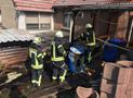 Drei Brandeinsätze fordern Marsberger Feuerwehren Menschenrettung über Drehleiter