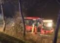 Unfall mit Bus 3 Personen im Bus