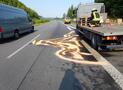 Defekter Kraftstofftank an einem 7,5 t LKW