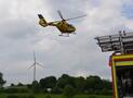 Verkehrsunfall mit zwei Verletzten – Rettungshubschrauber im Einsatz