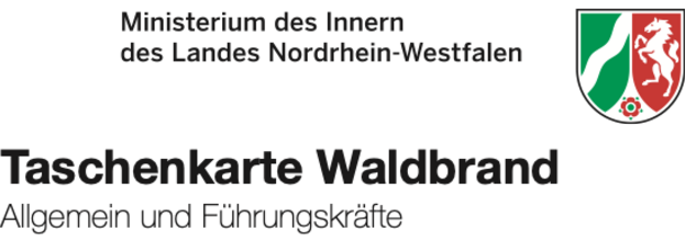 Taschenkarte Waldbrand