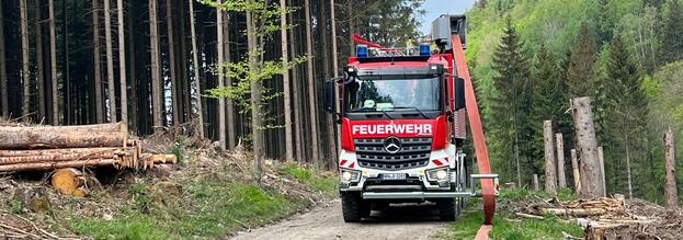 Waldbrandübung in Winterberg-Niedersfeld