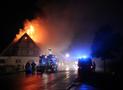 Dachstuhlbrand in einem ehem. Hotel in Winterberg-Altastenberg